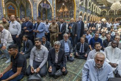 العتبة العباسية المقدسة تشهد مراسم تشييع الأمين العام السابق للعتبة الحسينية المقدسة