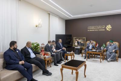 العتبة العباسية المقدسة تستقبل الأمين العام للعتبة الكاظمية المقدسة