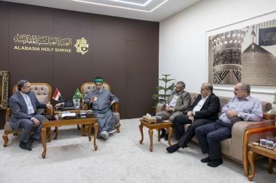 العتبة العباسية المقدسة تستقبل الأمين العام للعتبة الكاظمية المقدسة