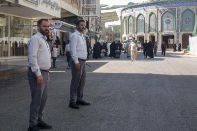 قسم حفظ النظام يؤمّن انسيابية حركة الزائرين والعجلات داخل المدينة القديمة لكربلاء