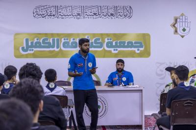 قسم الشؤون الفكرية يناقش الاستعدادات النهائية للحفل الختامي لبرامج جمعية كشافة الكفيل