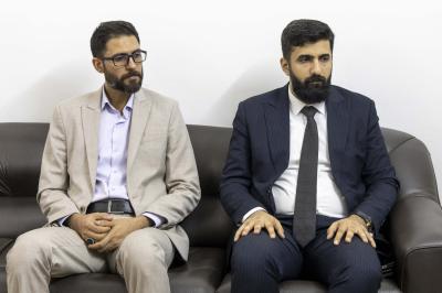 للتعريف بمشروعه وبرامجه.. وفد مركز أجر الرسالة يزور الأستاذ في الحوزة العلمية الشيخ طارق البغدادي