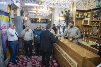 قسم المضيف يقدم خدمات الضيافة لزائري مرقد أبي الفضل العباس (عليه السلام)
