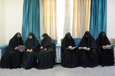 شعبة الخطابة الحسينية النسوية تجري اختبارات برنامج (ثمار العطاء)