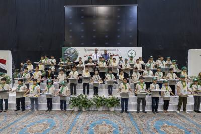 تكريم العناصر الكشفية المشاركين في فعاليات الحفل الختامي لبرامج جمعية كشافة الكفيل تثمينًا لجهودهم