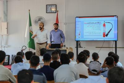 قسم الصيانة يقيم دورة عن طرائق معالجة الحرائق لملاكات العتبة العباسية المقدسة الجدد