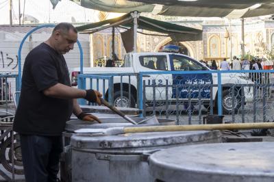 قسم الشعائر يجري جولة ميدانية على المواكب الخدمية في مدينة كربلاء