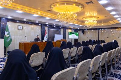 شعبة العلاقات النسوية تقيم محاضرة دينية لوفد من جامعة ميسان ضمن ملتقاها الثقافي الأسبوعي