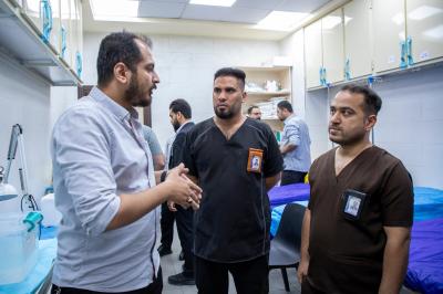 وفد دائرة صحة كربلاء يشيد بمستوى الخدمات الطبية المجانية في مركز السيد جعفر الحلي