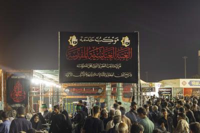 موكب العتبة العباسية المقدسة يختتم خدماته لزائري السيدة فاطمة المعصومة (عليها السلام) بذكرى وفاتها