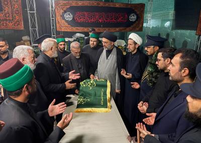 موكب العتبة العباسية المقدسة يختتم خدماته لزائري السيدة فاطمة المعصومة (عليها السلام) بذكرى وفاتها