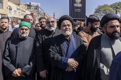 وفد العتبة العباسية المقدسة يشارك في مراسم تشييع آية الله الشبيري الزنجاني (رضوان الله عليه) في مدينة قم