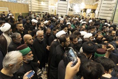 وفد العتبة العباسية المقدسة يشارك في مراسم تشييع آية الله الشبيري الزنجاني (رضوان الله عليه) في مدينة قم