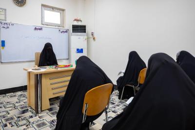 شعبة فاطمة بنت أسد (عليها السلام) تجري امتحانات الشهر الأول لطالبات مدرستها