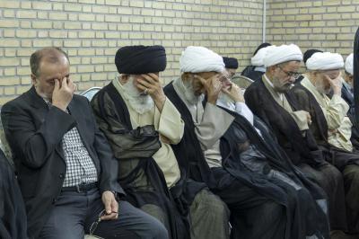 وفد العتبة العباسية المقدسة في مدينة قم يشارك بمجلس تأبين على روح آية الله الشبيري الزنجاني (رضوان الله عليه)