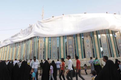 إفتتاح جزء من الواجهة الخارجية لمشروع التوسعة الأفقية للعتبة العباسية المقدسة  