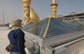 البدء بتركيب  مرشات المياه على الخيام الزجاجية الخاصة بمشروع توسعة الحرم بتسقيف ‏الصحن الشريف ووصولها ‏لمراحل متقدمة ‏