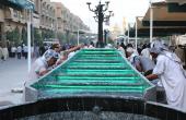 الانتهاء  من مشروع مناهل وضوء وشرب  الماء في مدخل شارع العباس عليه السلام