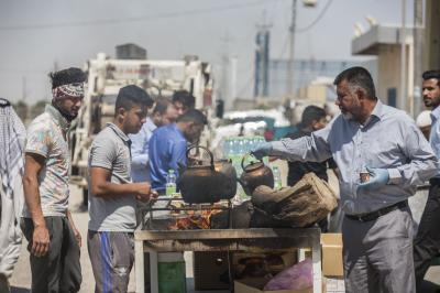 المضيفُ الخارجيّ للعتبة العبّاسية المقدّسة يفتتحُ أبوابه لاستقبال زائري النصف من شعبان