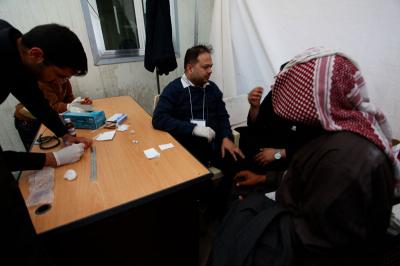 استنفار للمفرزة الطبية التابعة للعتبة العباسية المقدسة خلال زيارة الأربعين 1434هـ  