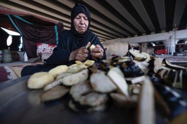 الحاجّة أم مهدي، صاحبة موكب (ضلع الزهراء)، من سكنة منطقة الحيانية في محافظة البصرة، تواصل خدمتها منذ عشر سنوات، إذ تتكفّل بجميع مهام الموكب وتعتمد على دخلها الخاص في تمويله، وقد اشتُهرت بين الزائرين بطبقها المميز (التبسي)، حتى بات الزائرون يقصدون موكبها من مختلف المناطق لتذوّق هذه الأكلة التي أصبحت بصمتها الخاصة في الخدمة الحسينية