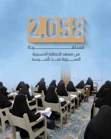 2058 مستفيدة من معهد الخطابة الحسينية النسوية منذ تأسيسه 