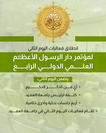 انطلاق فعاليات اليوم الثاني لمؤتمر دار الرسول الأعظم (صلى الله عليه وآله) العلمي الدولي الرابع