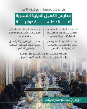 مدارس الكفيل الدينية النسوية تعقد جلسة حوارية 