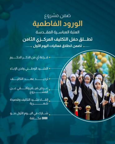 العتبة العباسية المقدسة تطلق حفل التكليف المركزي الثامن