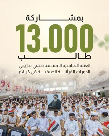 العتبة العباسية المقدسة تحتفي بخرّيجي الدورات القرآنية الصيفية في كربلاء 