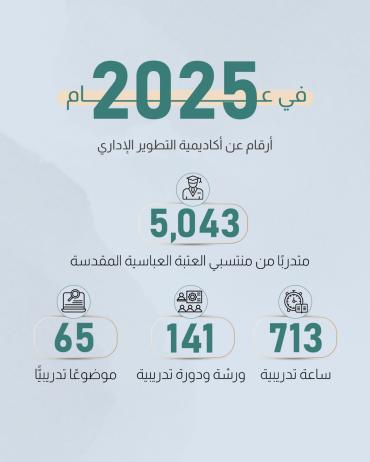 أرقام عن أكاديمية التطوير الإداري 