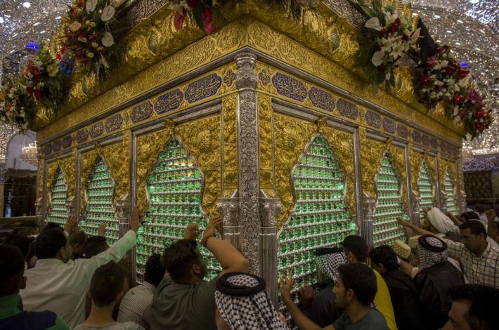 The holy shrine of Aba Al-Fadl Al-Abbas (peace be upon him)