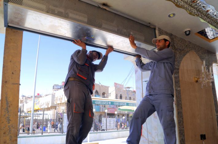 نصب احدى الستائر