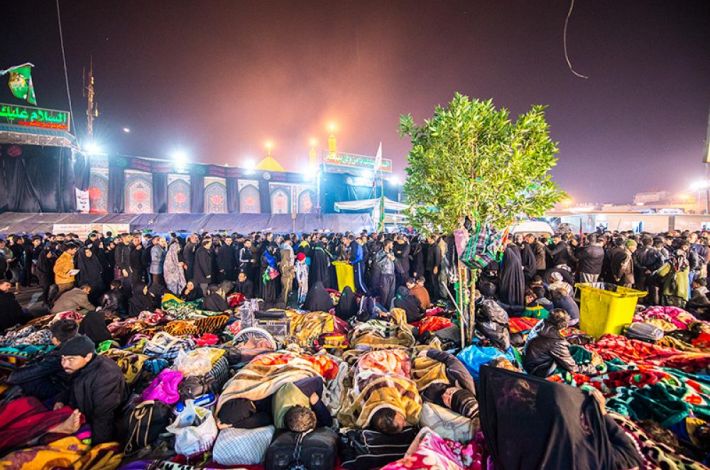أحد الشوارع المحيطة بالعتبة العباسية المقدسة 