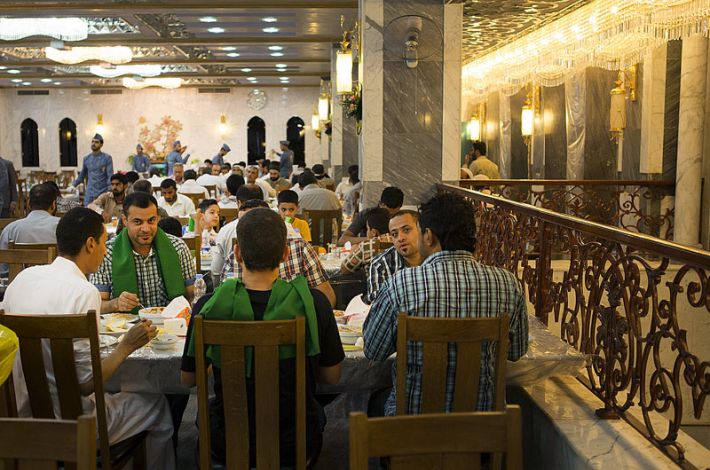 Dining hall of the El-Abbas Holy Shrine 