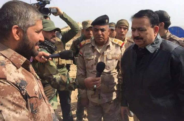 بازدید وزیر دفاع عراق از مناطق عملیاتی