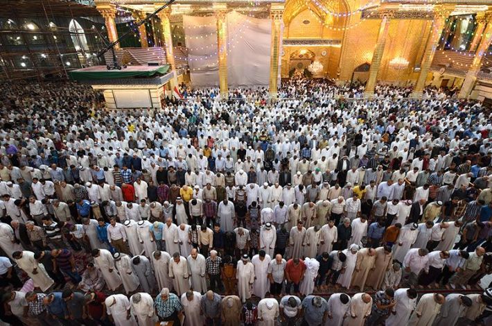 نمازِ عید روضہ مبارک حضرت عباس(ع) میں