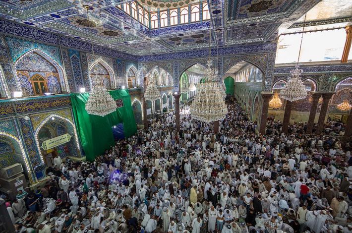 The holy sanctuary of Imam Al-Hussayn (peace be upon him)