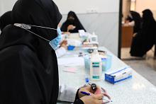 شعبة مدارس الكفيل الدينية تشرف على تقديم الخدمات الطبية والعلاجية لزائرات الأربعين