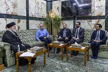 سماحة السيد الصافي يؤكد أهمية دعم المشاريع الثقافية وتعزيز ارتباط الشباب بقيم أهل البيت (عليهم السلام)