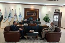سماحة المتولي الشرعي للعتبة العباسية المقدسة يوفد رئيس هيأة التعليم العالي لتهنئة جامعة الكفيل بحصولها على الاعتماد المؤسسي