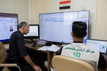 خدمات إنسانية تقدّمها السيطرة المركزية لإرشاد التائهين في زيارة الأربعين
