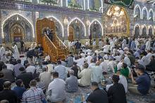جموع المؤمنين تشارك في قراءة دعاء كميل عند مرقد أبي الفضل العباس (عليه السلام)
