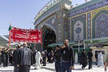 قسم بين الحرمين ينظم حركة المواكب العزائية في ذكرى شهادة الإمام الحسن العسكري (عليه السلام)