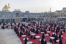 العتبة العبّاسية المقدّسة تقدّم أكثر من 10 آلاف وجبة إفطار للزائرين في صحن أمّ البنين (عليها السلام)