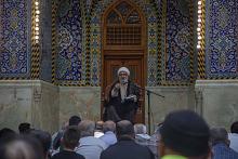 قسم الشؤون الدينية يقيم برنامجًا عزائيًا بذكرى شهادة الإمام العسكري (عليه السلام)