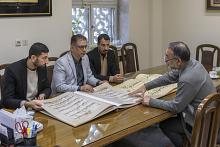 وفد متحف الكفيل يطّلع على طرائق حفظ التراث المخطوط وتوثيقه في العتبة الرضوية المقدسة