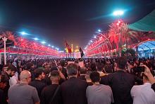 موكب أصحاب البصيرة يحيي ذكرى استشهاد الإمام السجاد (عليه السلام) عند المرقدين الطاهرين