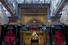 العتبة العباسية تنشر السواد ولافتات الحزن بذكرى استشهاد الإمام محمد الجواد (عليه السلام)