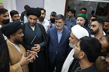 وفد العتبة العباسية يطّلع على محتويات مكتبة جعفر الطيار وإرثها الثقافي في باكستان